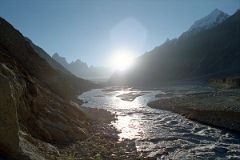 26 Sunrise Over The Baltoro Glacier And Braldu River From Just Before Paiju.jpg